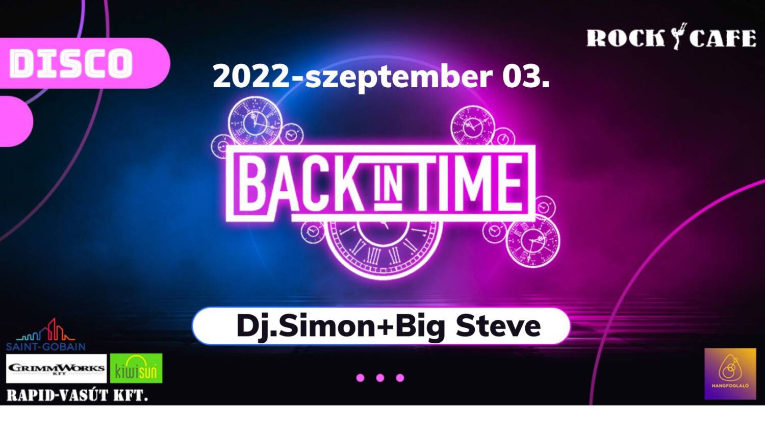 Back In Time Retro Party Dj.simonnal és Big Stevevel