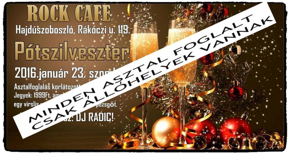 Potszilveszter a rock cafe ban
